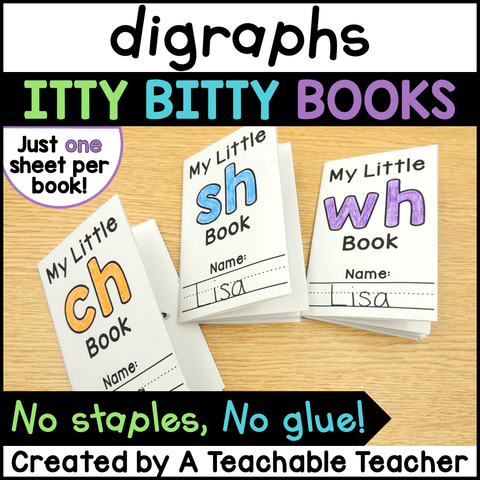 Itty Bitty Books - Digraphs Edition