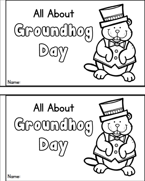 Groundhog Day Printable Book and Writing Activities – A Teachable Teacher