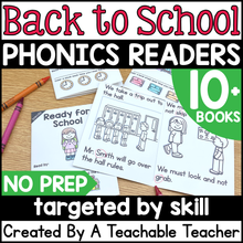 Back to School Decodable Readers