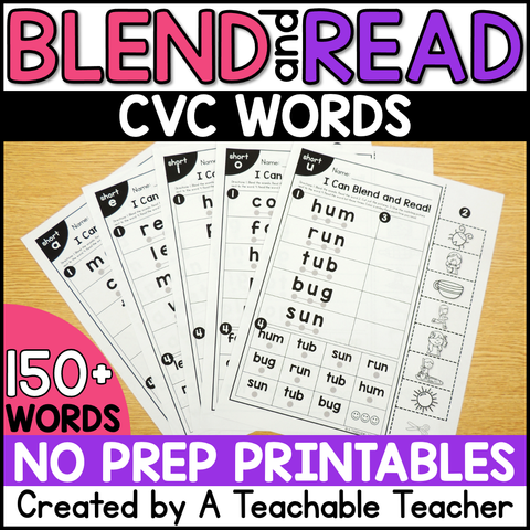 Blend and Read - CVC Words