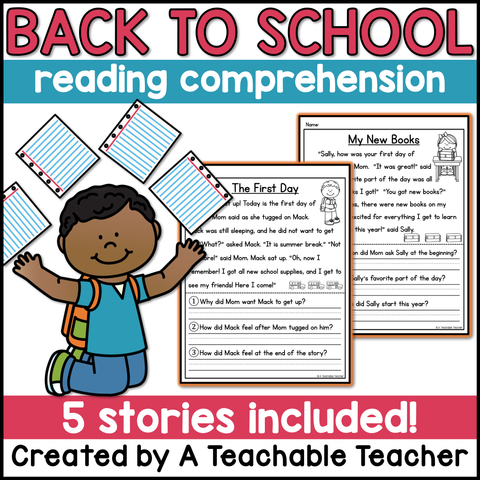Back to School Reading Comprehension