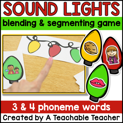 Christmas/December Phonemic Awareness Activities: Segmenting & Blending Sounds