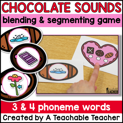 Valentine's Day/February Phonemic Awareness Activities: Segmenting & Blending Sounds