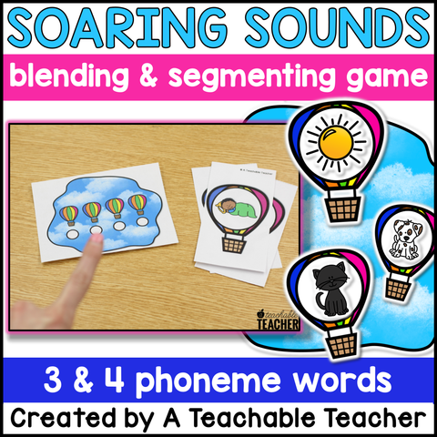 June Soaring Sounds Phonemic Awareness Activities: Segmenting & Blending Sounds