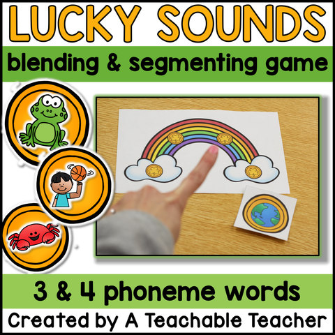 St. Patrick's Day/March Phonemic Awareness Activities: Segmenting & Blending Sounds