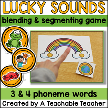 St. Patrick's Day/March Phonemic Awareness Activities: Segmenting & Blending Sounds