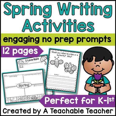 Oh So Spring Writing Activities - K-1