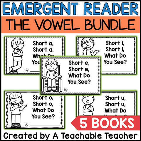 Short Vowel Interactive Emergent Readers - The BUNDLE