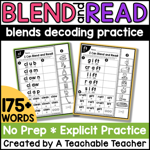 Blend and Read - Words with Blends