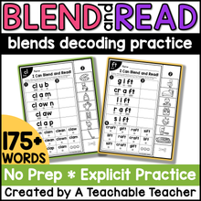 Blend and Read - Words with Blends