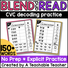 Blend and Read - CVC Words