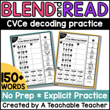 Blend and Read - CVCe Words