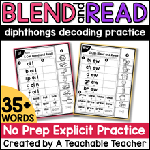 Blend and Read - Words with Diphthongs