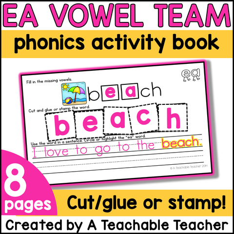 Vowel Team EA Activity Book