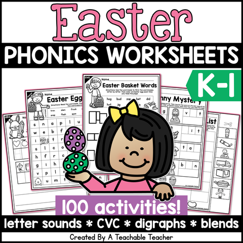 Easter Phonics Bundle- NO PREP