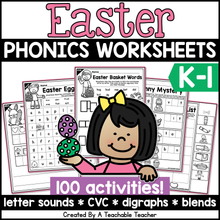 Easter Phonics Bundle- NO PREP