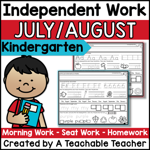 Kindergarten Independent Word - July/August