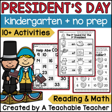 Prepless Kindergarten President's Day - 10+ Activities