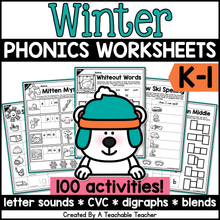 Winter Phonics Bundle- NO PREP