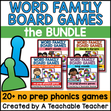 Phonics Word Family Slide Game – The BUNDLE