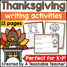 Thanksgiving Writing Activities