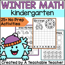Prepless Kindergarten Winter Math - 25+ Activities