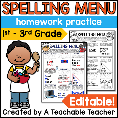 Editable Spelling Menu