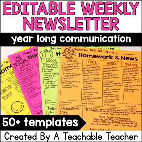 Editable Weekly Newsletter Template