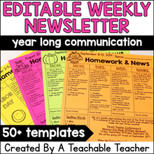 Editable Weekly Newsletter Template