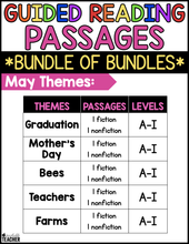 Guided Reading Passages Levels A-I- The BUNDLE OF BUNDLES