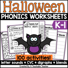 Halloween Phonics BUNDLE- NO PREP