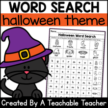 Halloween Word Search