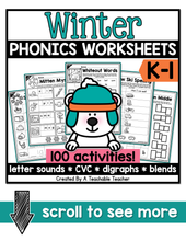 Winter Phonics Bundle- NO PREP