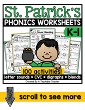 St. Patrick's Day Phonics Bundle- NO PREP