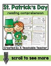 St. Patrick's Day Reading Comprehension