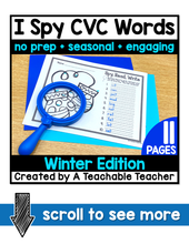 I Spy CVC Words - Winter Edition