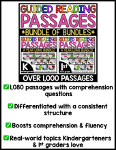 Guided Reading Passages Levels A-I- The BUNDLE OF BUNDLES