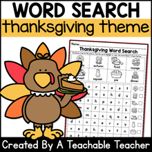 Thanksgiving Word Search