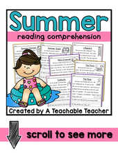 Summer Reading Comprehension