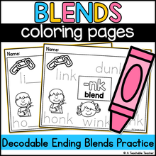 Ending Blends Coloring Pages