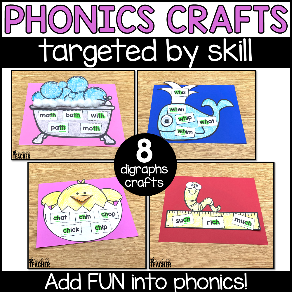 Digraph Phonics Crafts – A Teachable Teacher