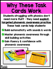 Phonemic Awareness Teacher Task Cards