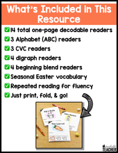 Easter Decodable Readers