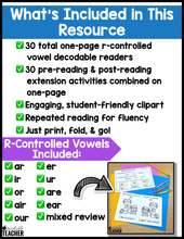 R-Controlled Vowels Decodable Readers