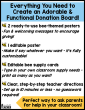 Back to School Night Donation Board