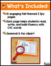 I Spy CVC Words - Fall Edition