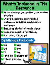 Diphthongs Decodable Readers