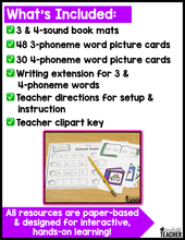 August School Sounds Phonemic Awareness Activities: Segmenting & Blending Sounds