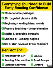 My Very First Phonics Passages - Blends and Sight Words
