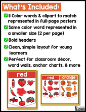 Color Word Posters